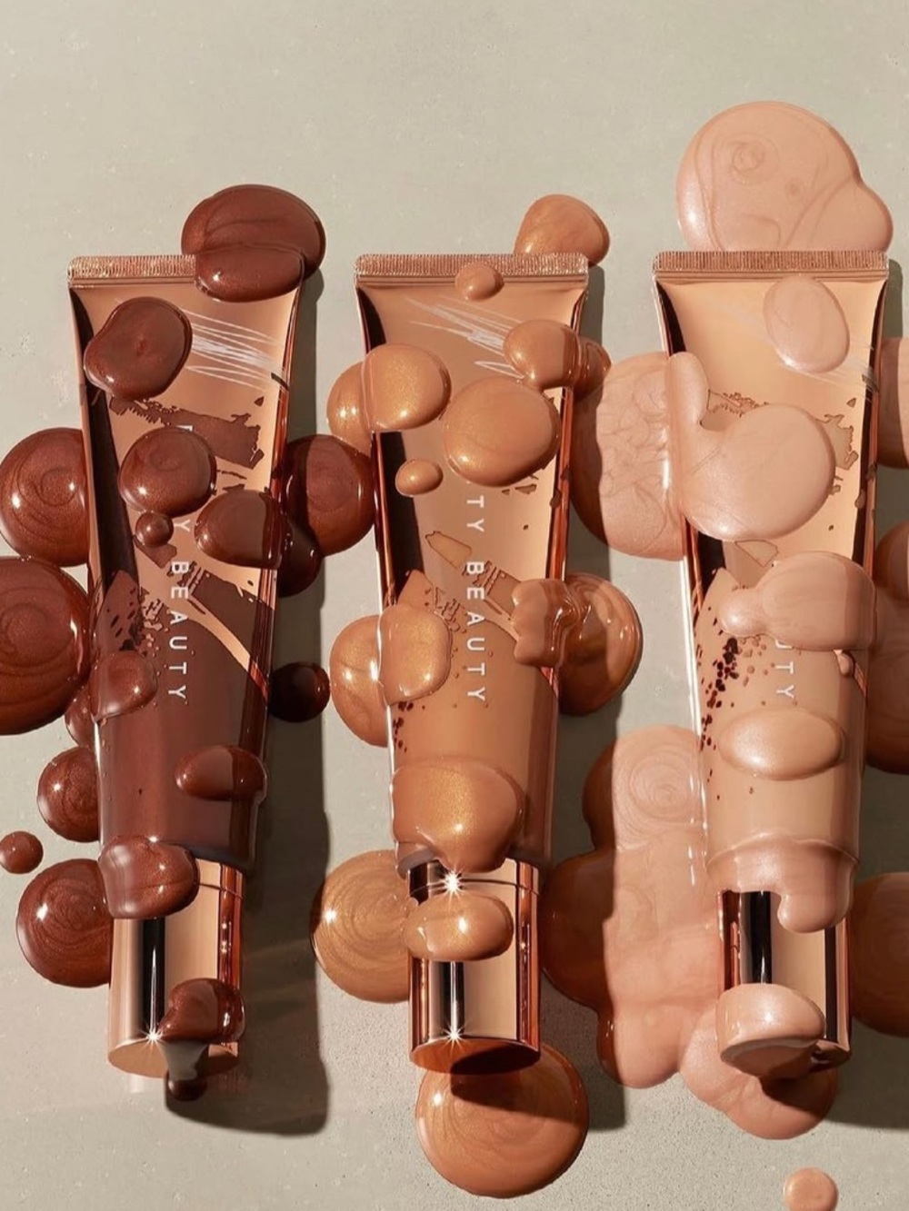 $52 FENTY  BODY SAUCE BODY LUMINIZING TINT _ SALTY CARAMEL /Fly MAMACITA